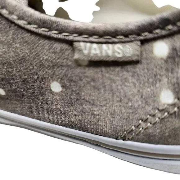 VANS Brown Washed Polka Dot Athletic Shoes Women's Size US 11 Lace Up Classics - Picture 4 of 11